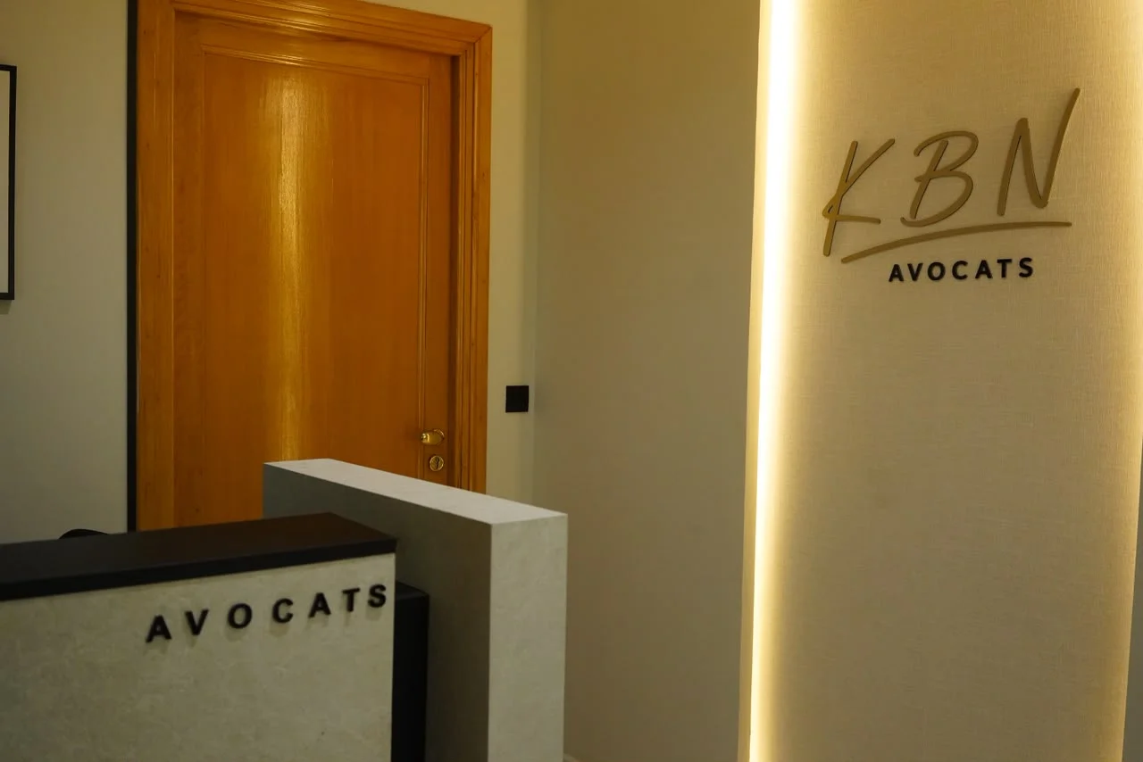 Logo KBN Avocats à la réception